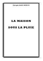 Ebook gratuit - La maison sous la pluie - Roman de Georges-Andre Quiniou