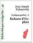 Ebook gratuit - Enfants d'Orphee - Jean-Joseph Rabearivelo - Poesie